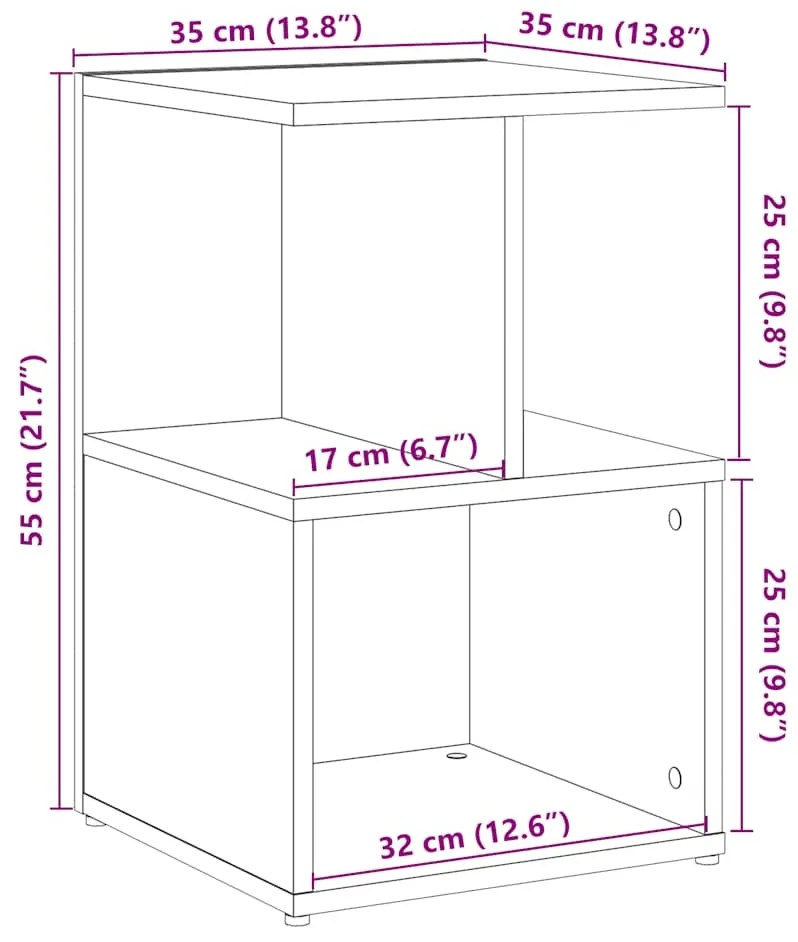 Mesa de cabeceira madeira velha 35x35x55 cm madeira trabalhada