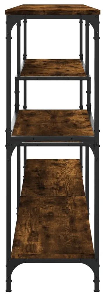 Mesa consola 160x32x95 cm derivados de madeira carvalho fumado