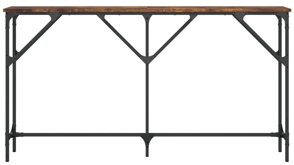 Mesa consola 140x23x75 cm derivados de madeira carvalho fumado