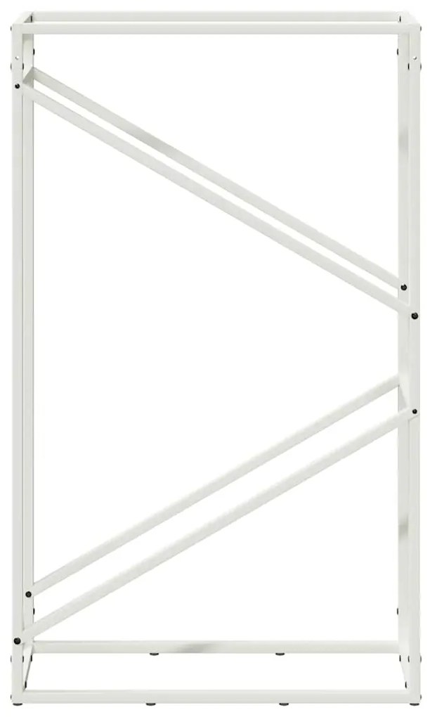 Suporte para lenha 60x25x100 cm aço laminado a frio branco