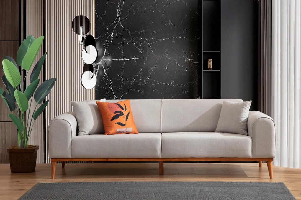 ****
Sofá-cama de 3 Lugares Kapri – Creme – 220x84x77 cm
**