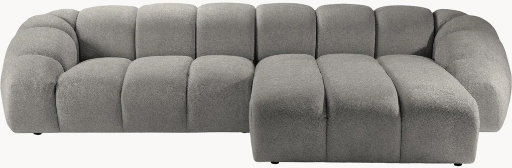 Sofá de canto em veludo Diana (4 lugares)