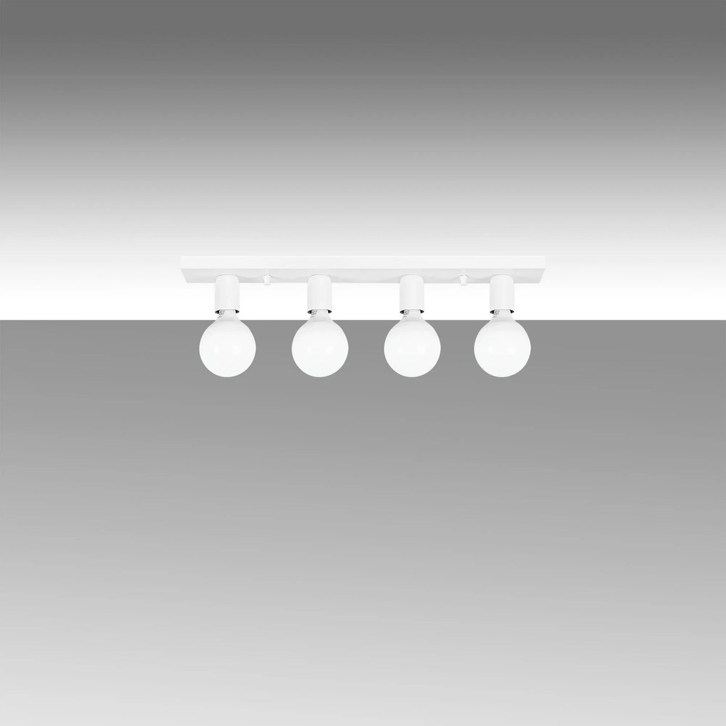 Candeeiro de Teto Mirro – Branco – 60 x 10 x 10 cm