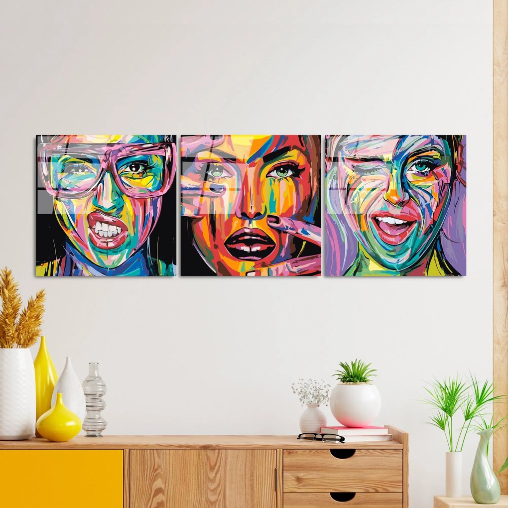 Pintura Decorativa em Vidro Temperado UV-852 – Multicolor – 50 x 50 cm