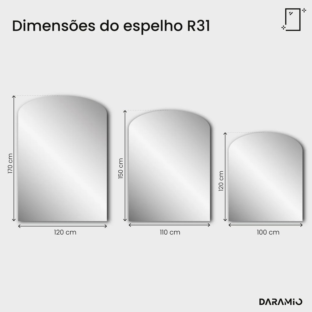 Espelho em arco Pure R31