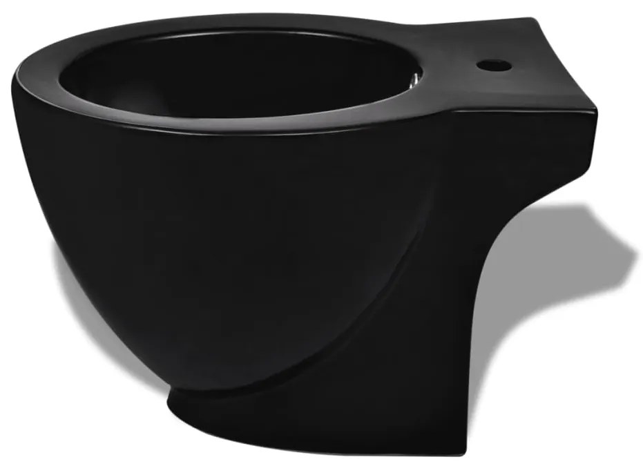 Bidé cerâmico redondo preto