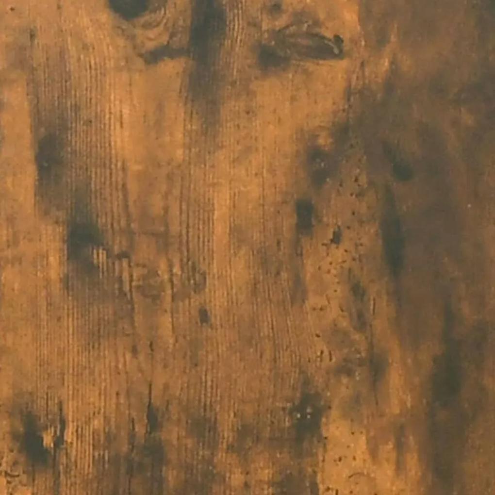 Mesa de cabeceira 40x35x50 cm cor carvalho fumado