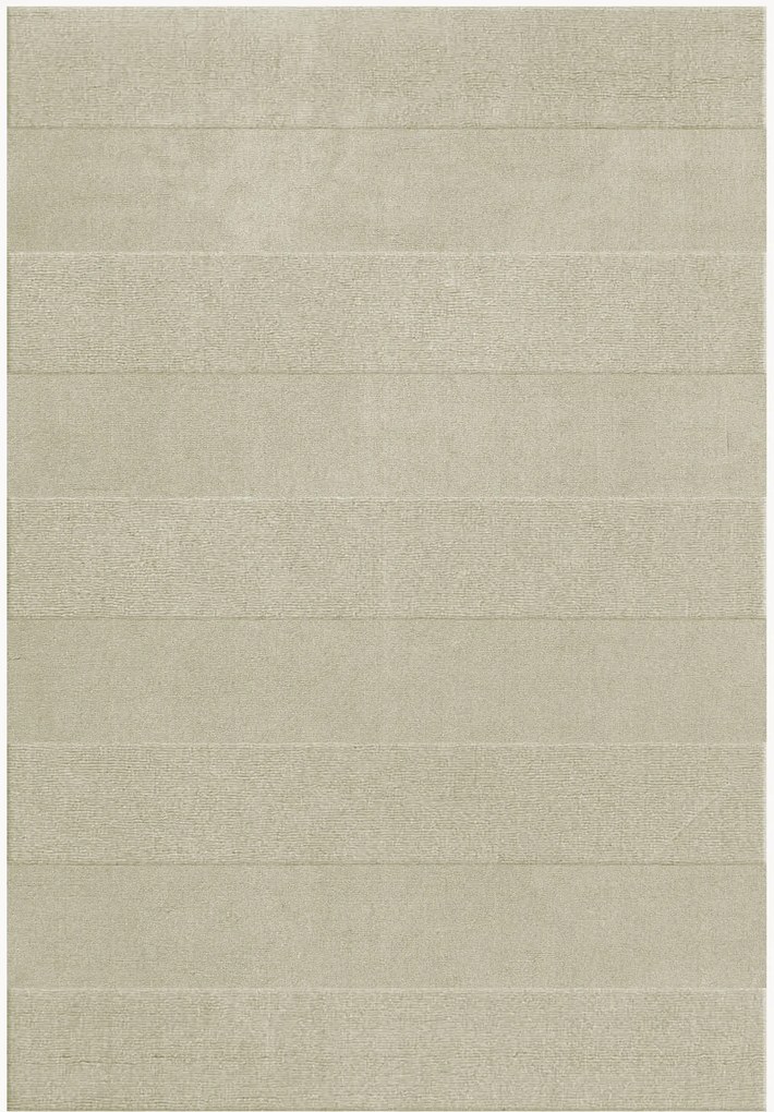 Tapete de lã artesanal de pelo curto Sicilian Stripe