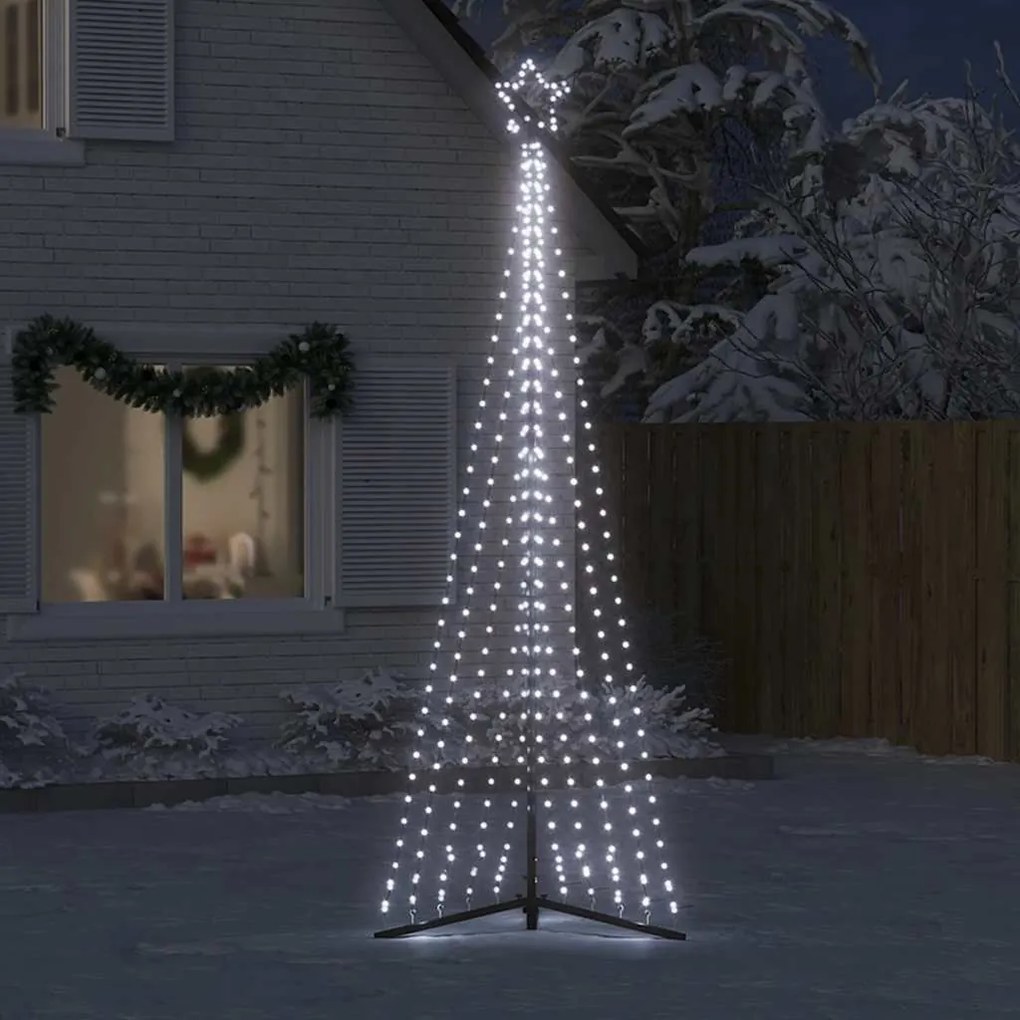 LED Árvore de Natal 495 LEDs Branco Frio 300,5 cm