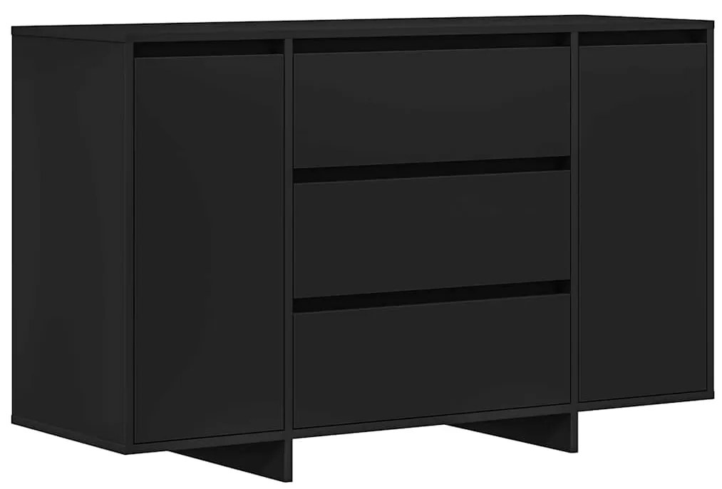 Sideboard Preto 120x41x75 cm Madeira de engenharia