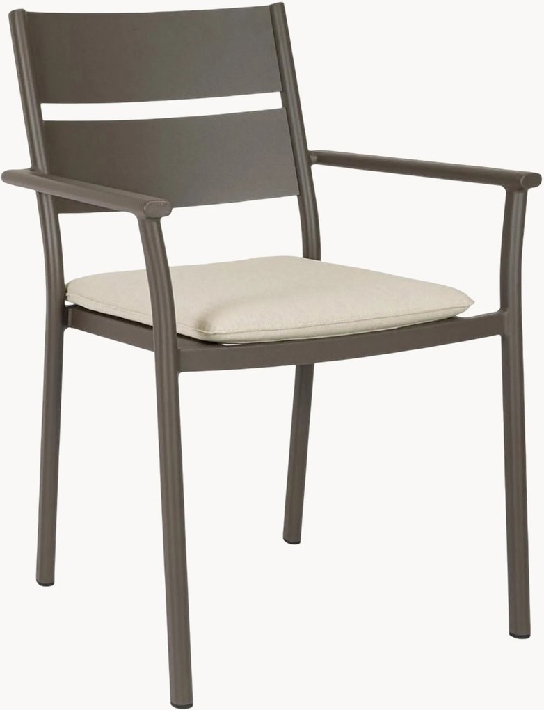 Cadeiras de jantar de jardim empilháveis com braços Molokai, conjunto de 4
