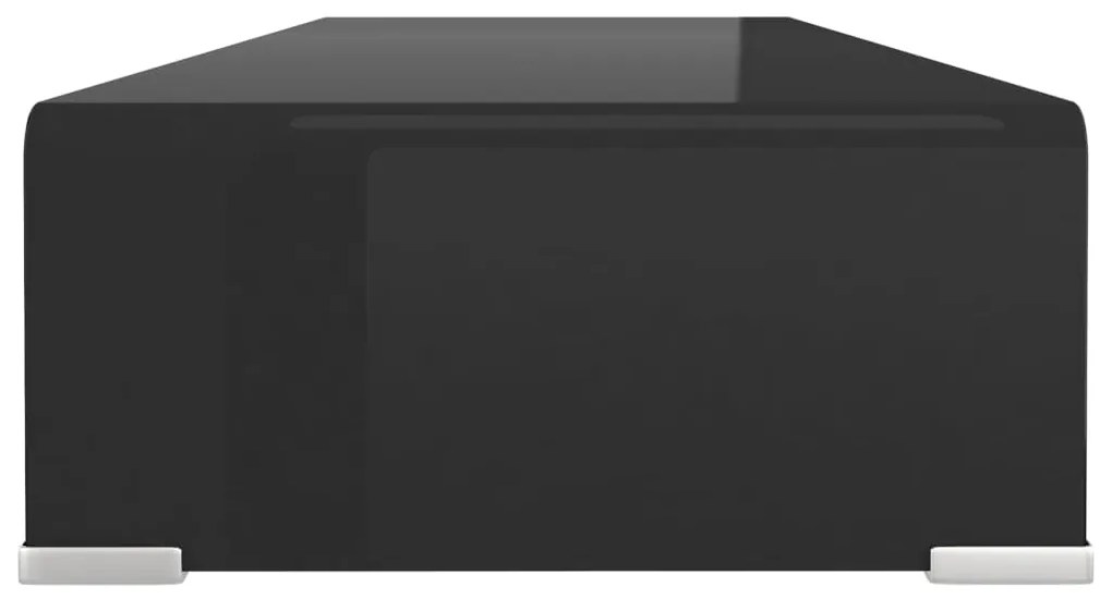 Suporte de TV/monitores em vidro 80x30x13 cm preto