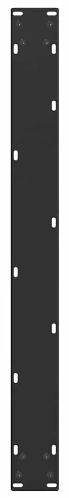 Pés para mesa de jantar em formato de U, 3 peças, preto, 80x(72-73) cm