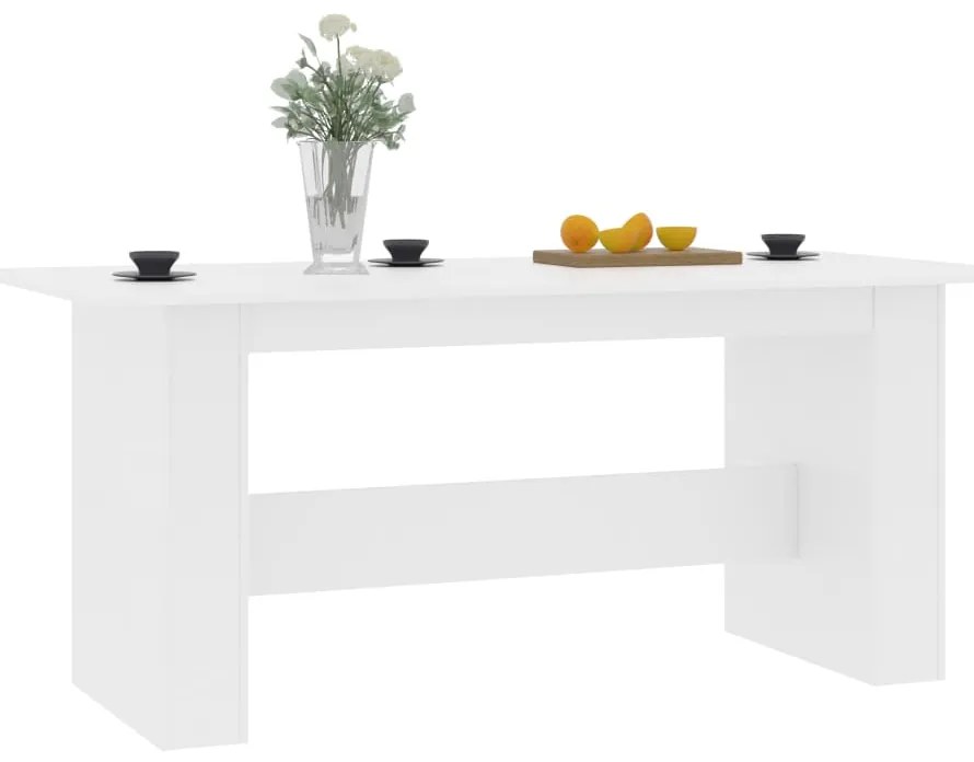 Mesa de jantar 180x90x76 cm derivados de madeira branco
