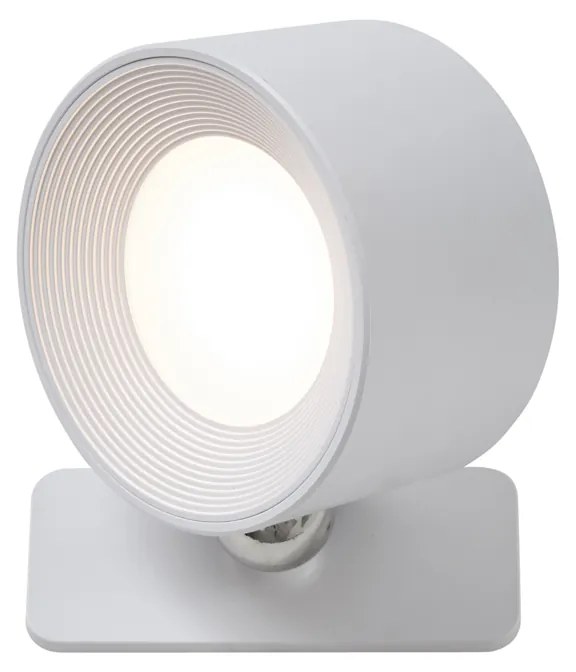 Set van 4 moderne wandlampen wit incl. LED oplaadbaar - Bright