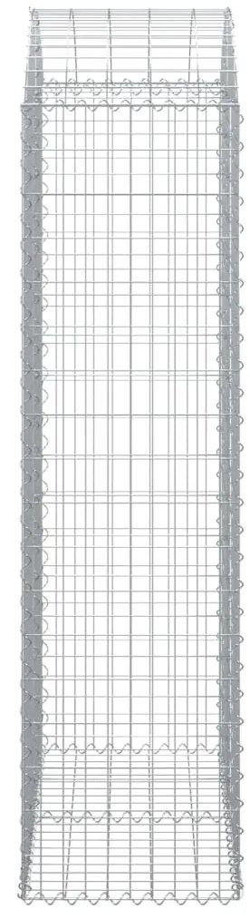 Cesto gabião arqueado 100x50x180/200 cm ferro galvanizado
