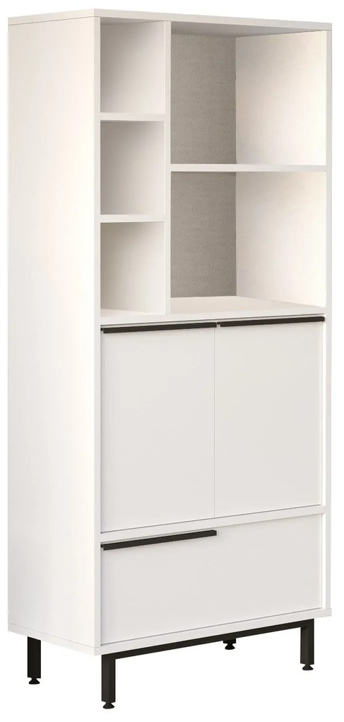 Armário de Casa de Banho ON9C – Branco – 74,8 cm x 161,6 cm x 35,5 cm