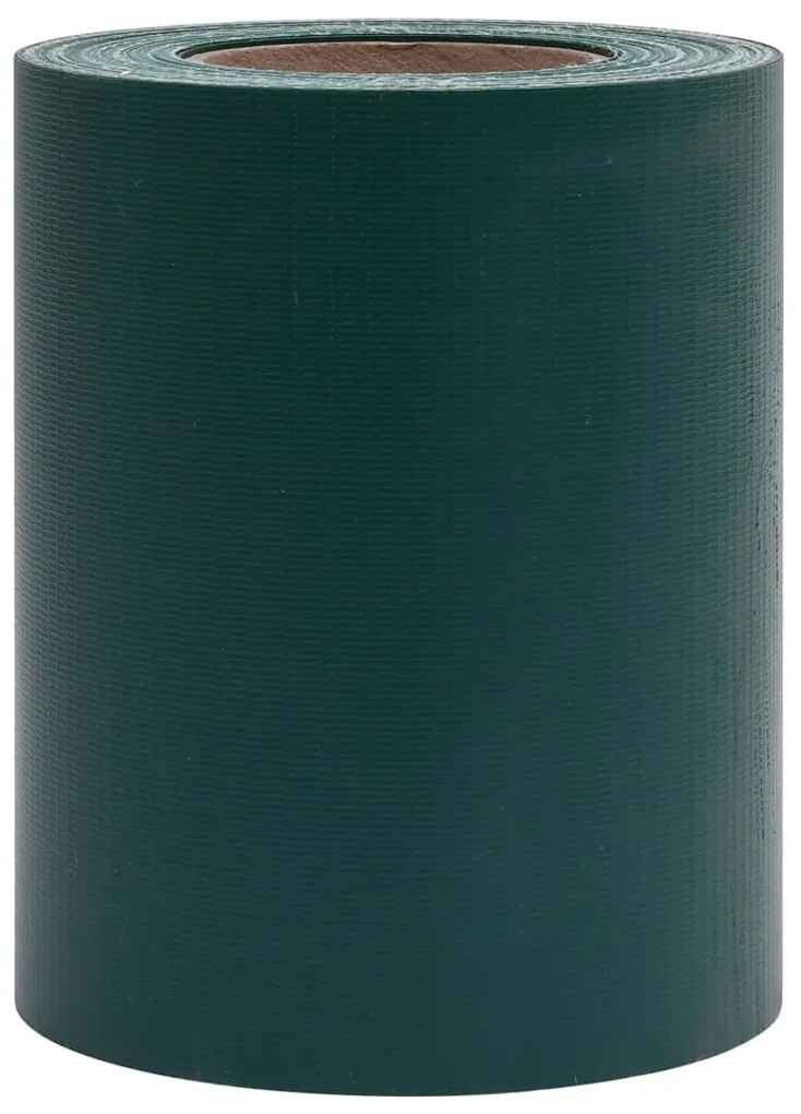 Painel de privacidade para jardim 35x0,19 m PVC verde fosco