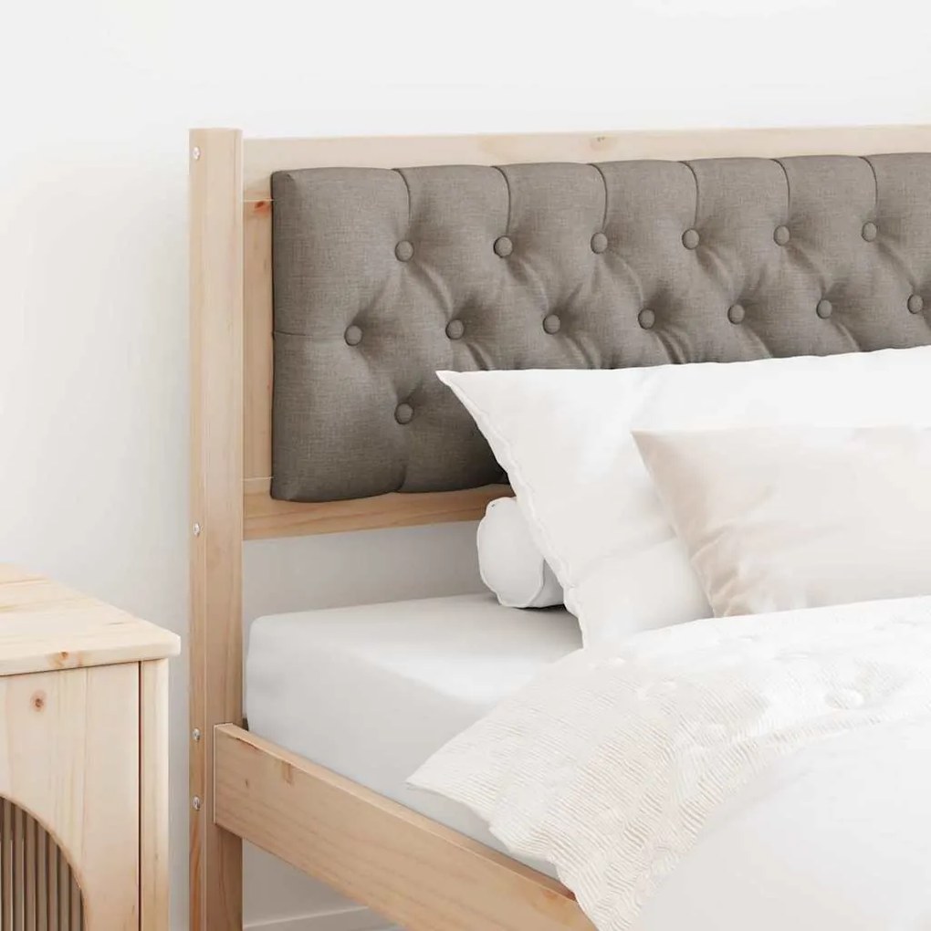 vidaXL Cabeceira Outros Marrom e taupe 100 cm Madeira de pinho maciça