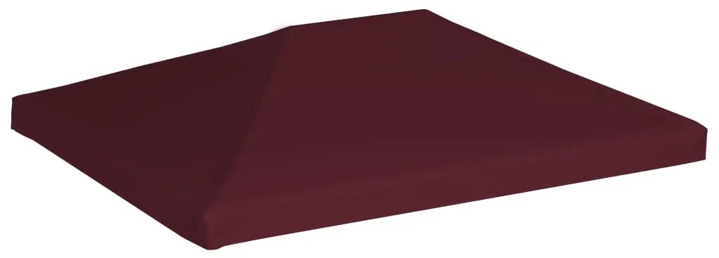 Cobertura de gazebo 310 g/m² 3x4 m bordô