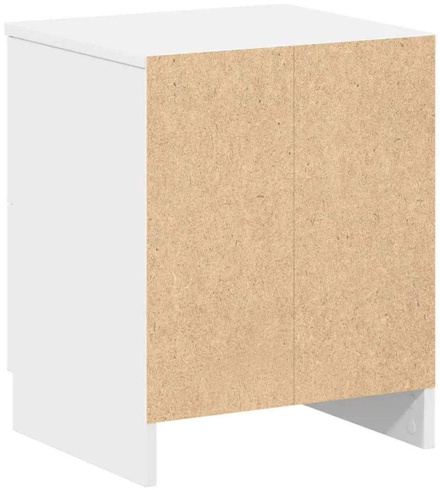 Mesas de cabeceira 2 pcs com 2 gavetas 40x36x50 cm branco