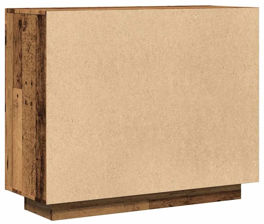 Aparador madeira velha 92x35x75 cm madeira trabalhada