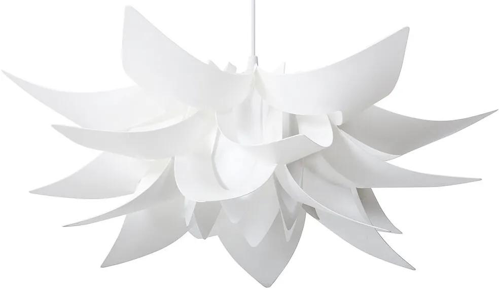 Candeeiro de teto em forma de flor branco ALVA Beliani