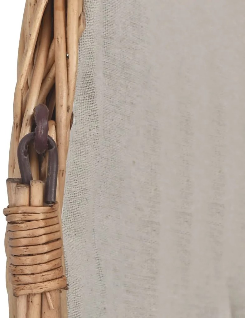 Cesto para lenha com pega 61,5x46,5x58 cm salgueiro castanho
