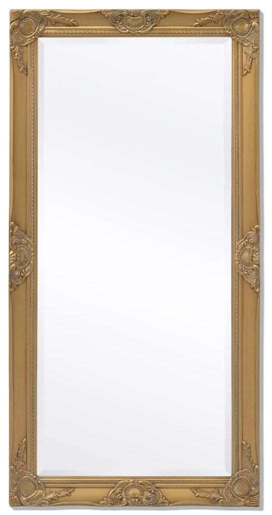243684 vidaXL Espelho de parede, estilo barroco, 120x60 cm, dourado