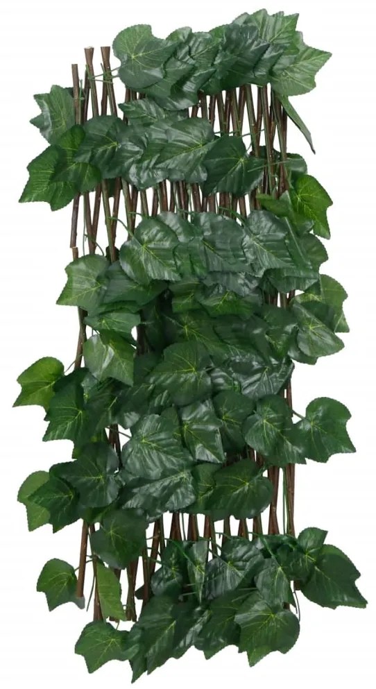  Treliça de videira artificial extensível 5 pcs 190x60 cm verde