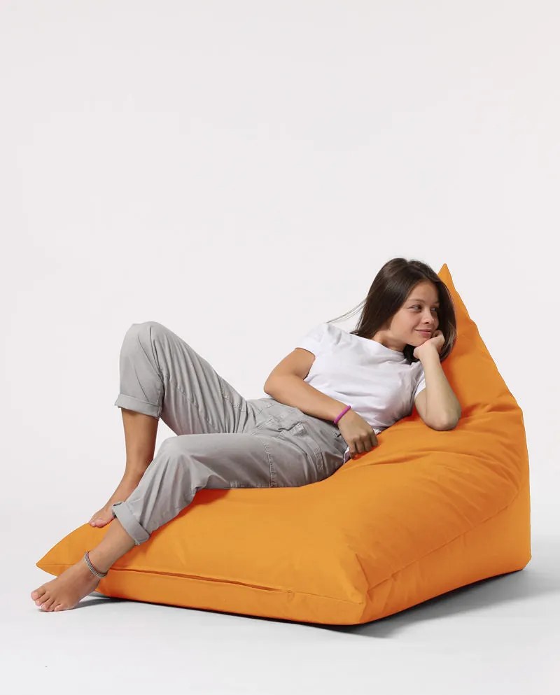 Pufe de Jardim Pyramid Big Bed – Laranja – 145x35x90 cm | Tribo Home