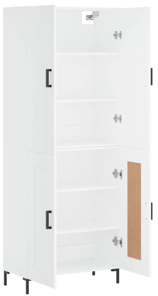 Armário alto 69,5x34x180 cm derivados de madeira branco