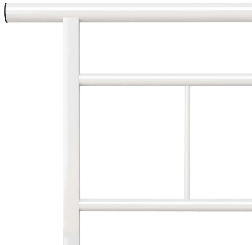 Estrutura de cama metal 200x200 cm branco