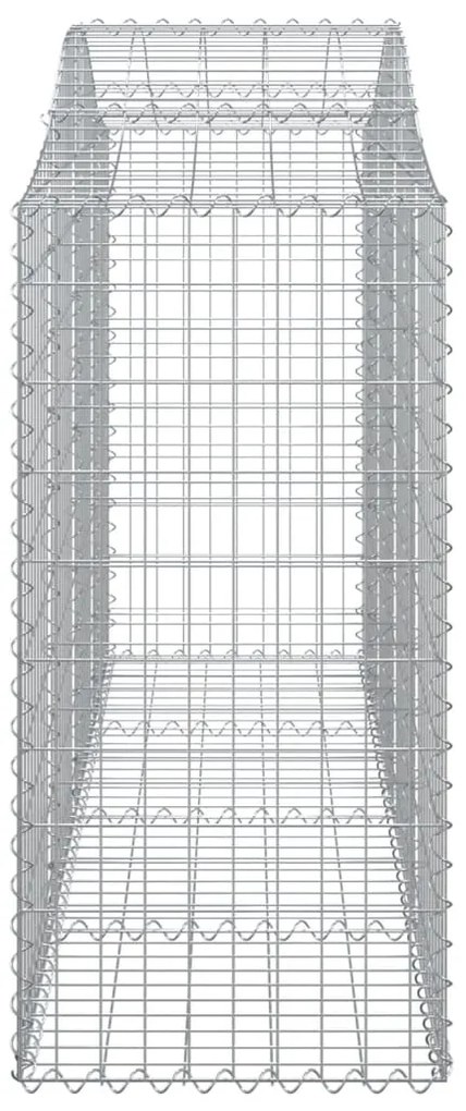 Cestos gabião arqueados 8pcs 200x50x120/140cm ferro galvanizado