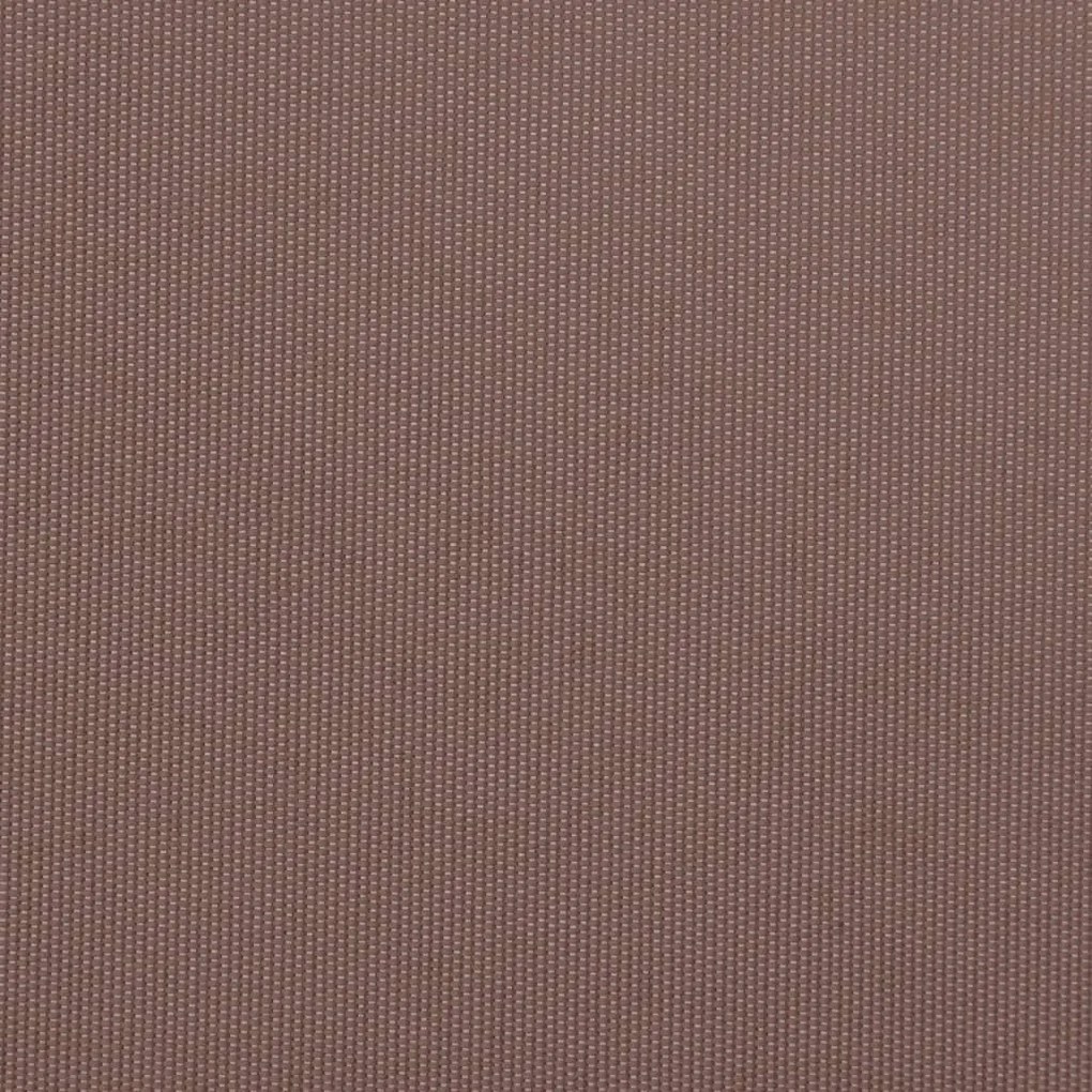 Toldo retrátil manual com luzes LED 400x350 cm castanho