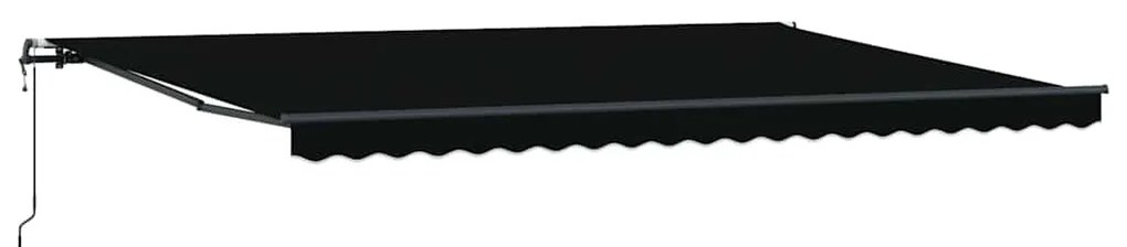 Toldo Retrátil Automático Preto 500 x 350 cm.