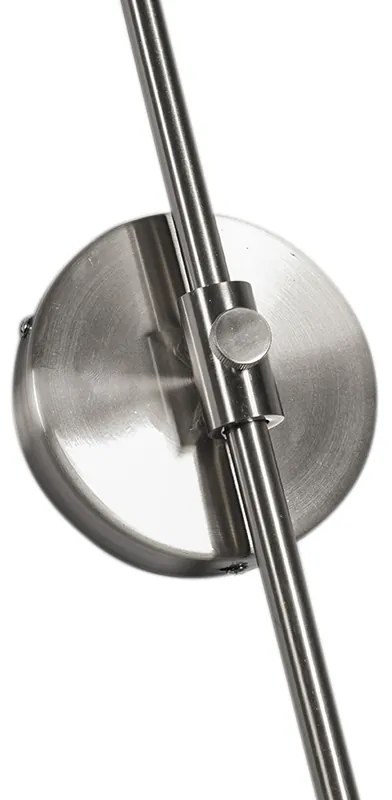 Candeeiro de Parede Moderno em Aço sem Abajur - Boog