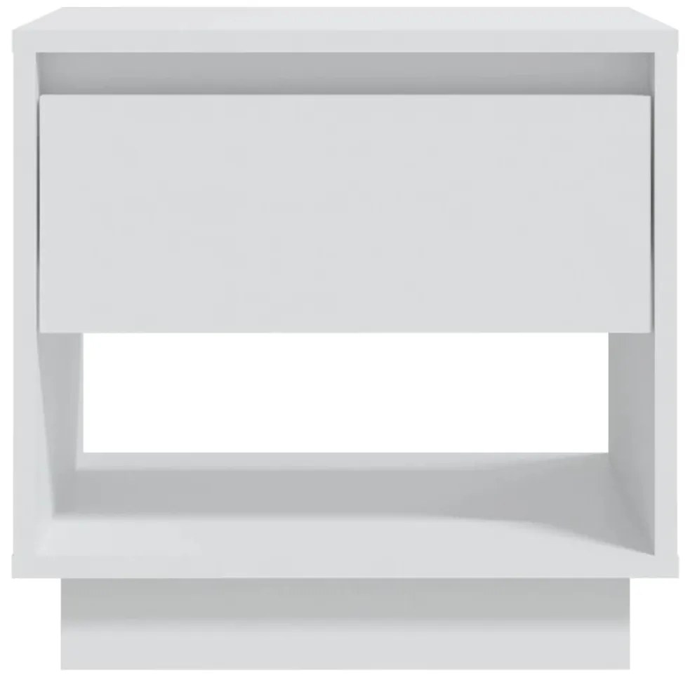 Mesa de cabeceira 45x34x44 cm contraplacado branco