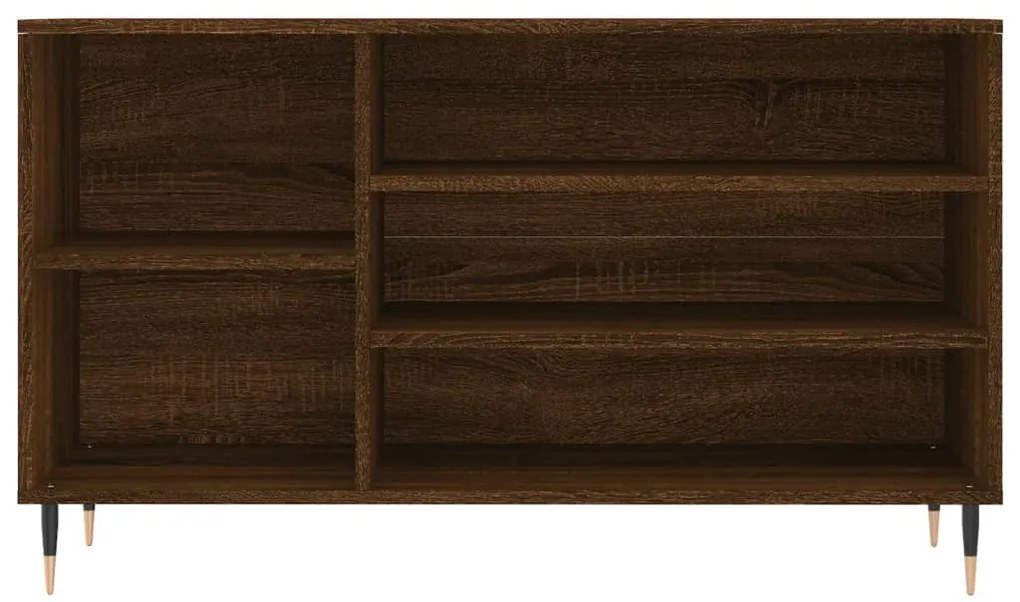 Sapateira Raika - Com 5 Prateleiras - Cor Castanho - 102x36x60 cm - De