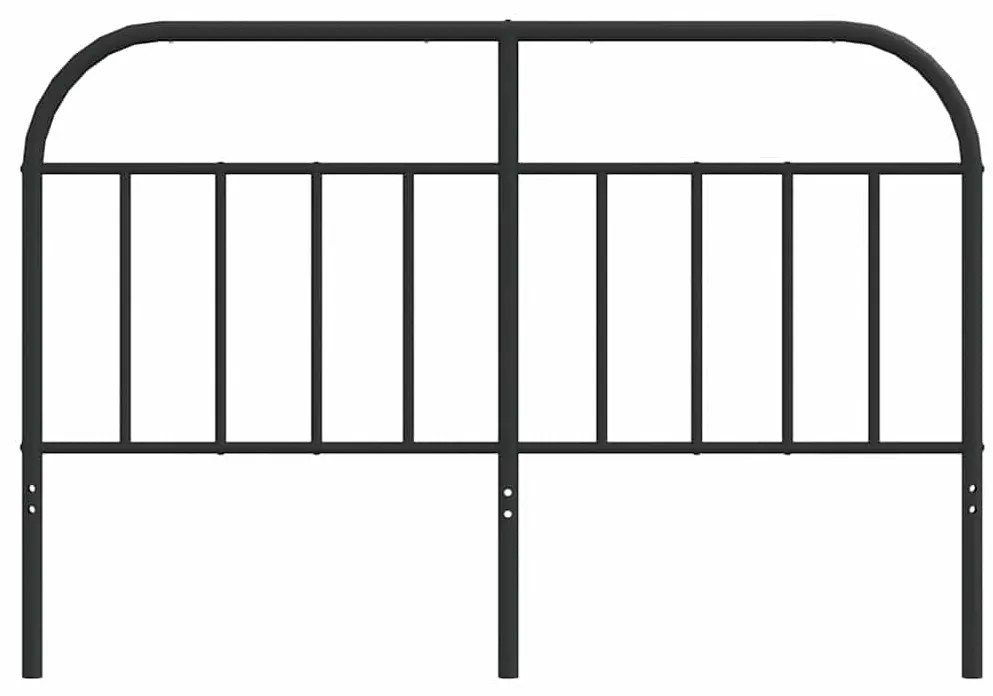 Cabeceira de cama 150 cm metal preto