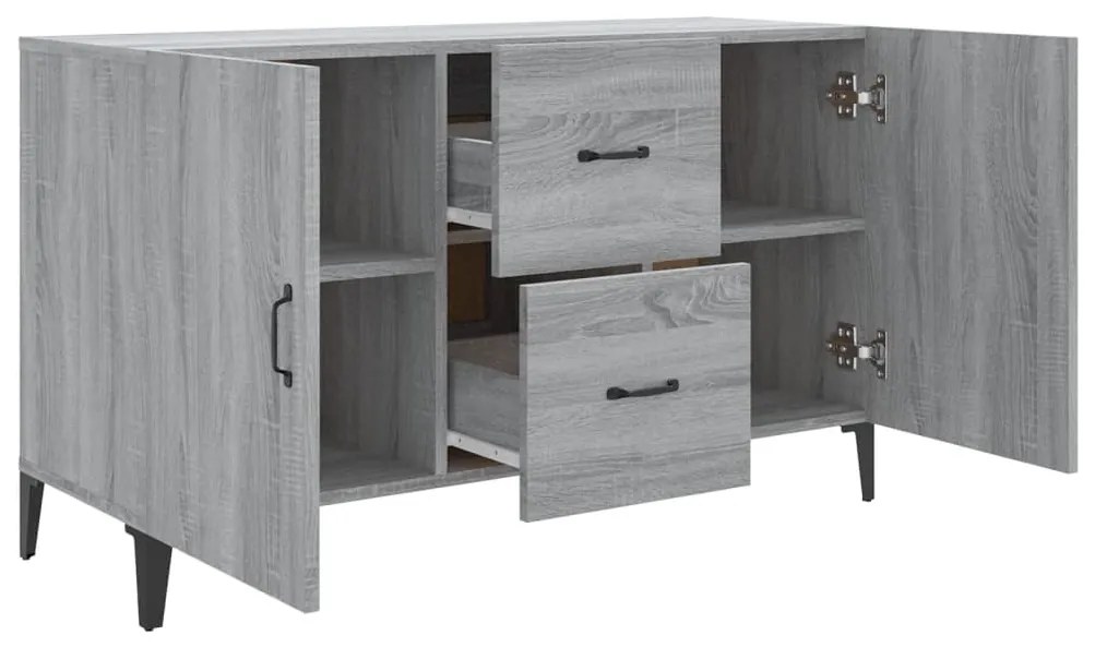 Aparador 100x36x60 cm derivados de madeira cinzento sonoma