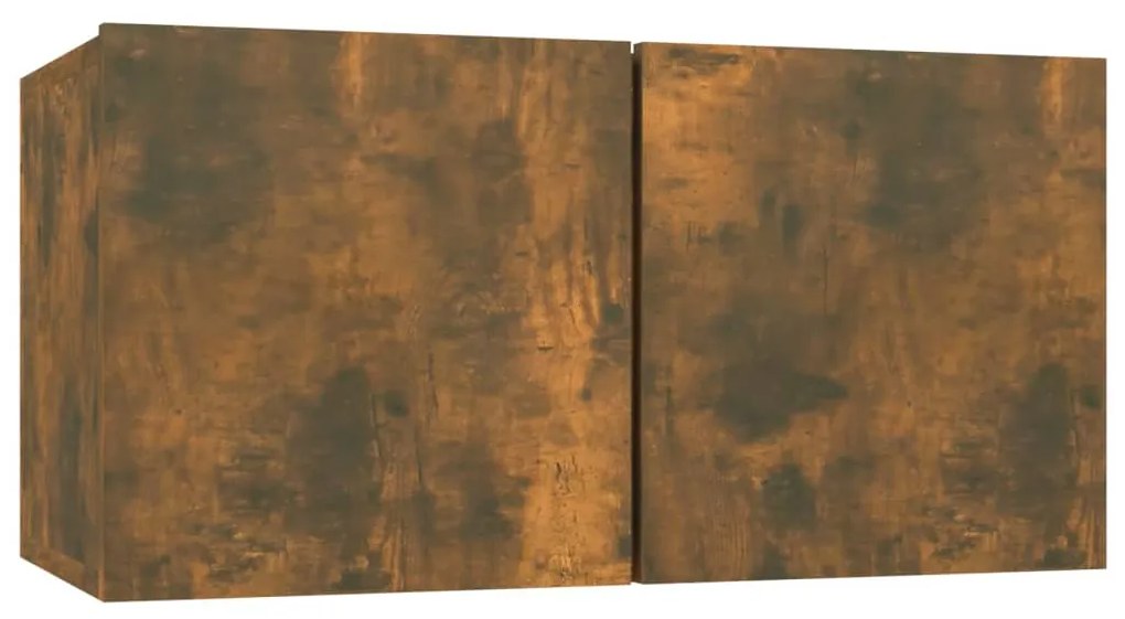 Móveis TV 8 pcs 60x30x30cm derivados de madeira carvalho fumado