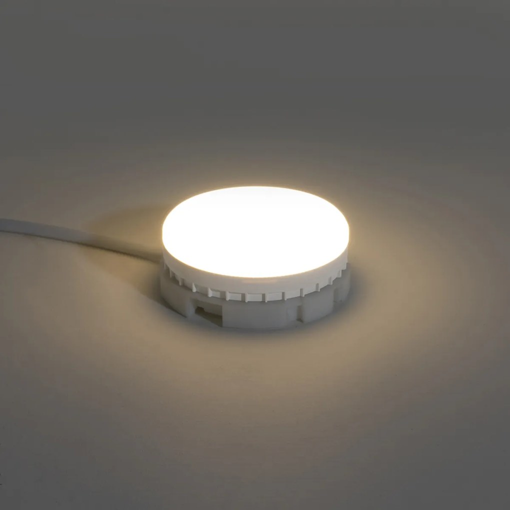 Conjunto de 5 lâmpadas LED GX53 reguláveis em 3 níveis 9W 900 lm 3000K