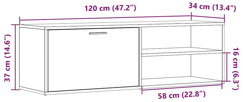 Móvel TV madeira antiga 120x34x37 cm madeira trabalhada