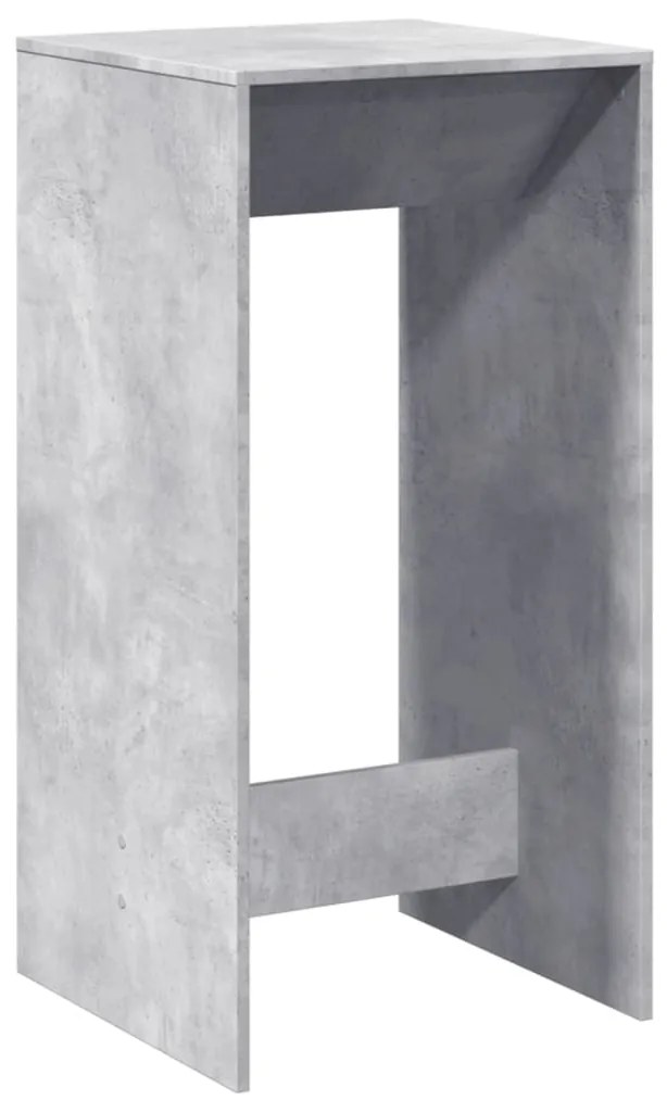 Mesa de bar 51x50x103,5cm derivados de madeira cinzento cimento