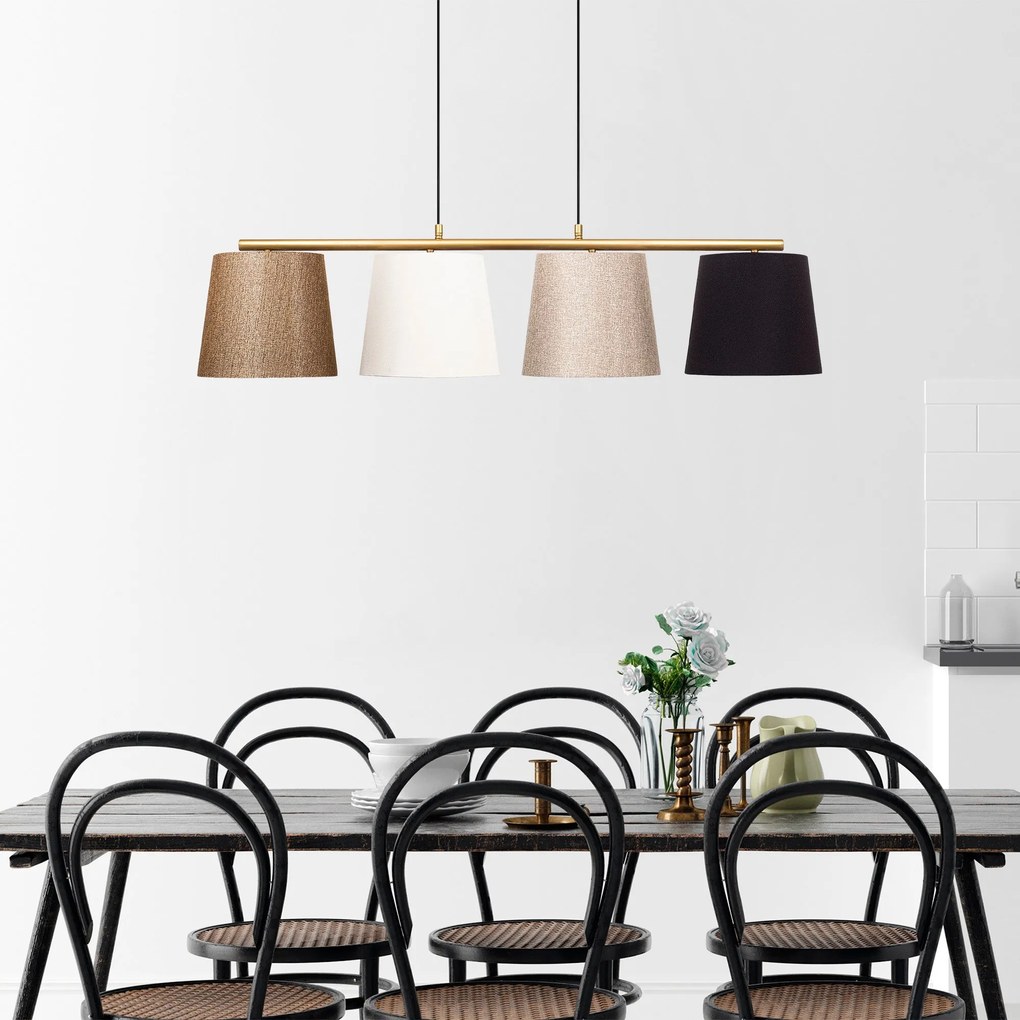 Chandelier Varlik – Dourado Brilhante – 148 x 25 cm