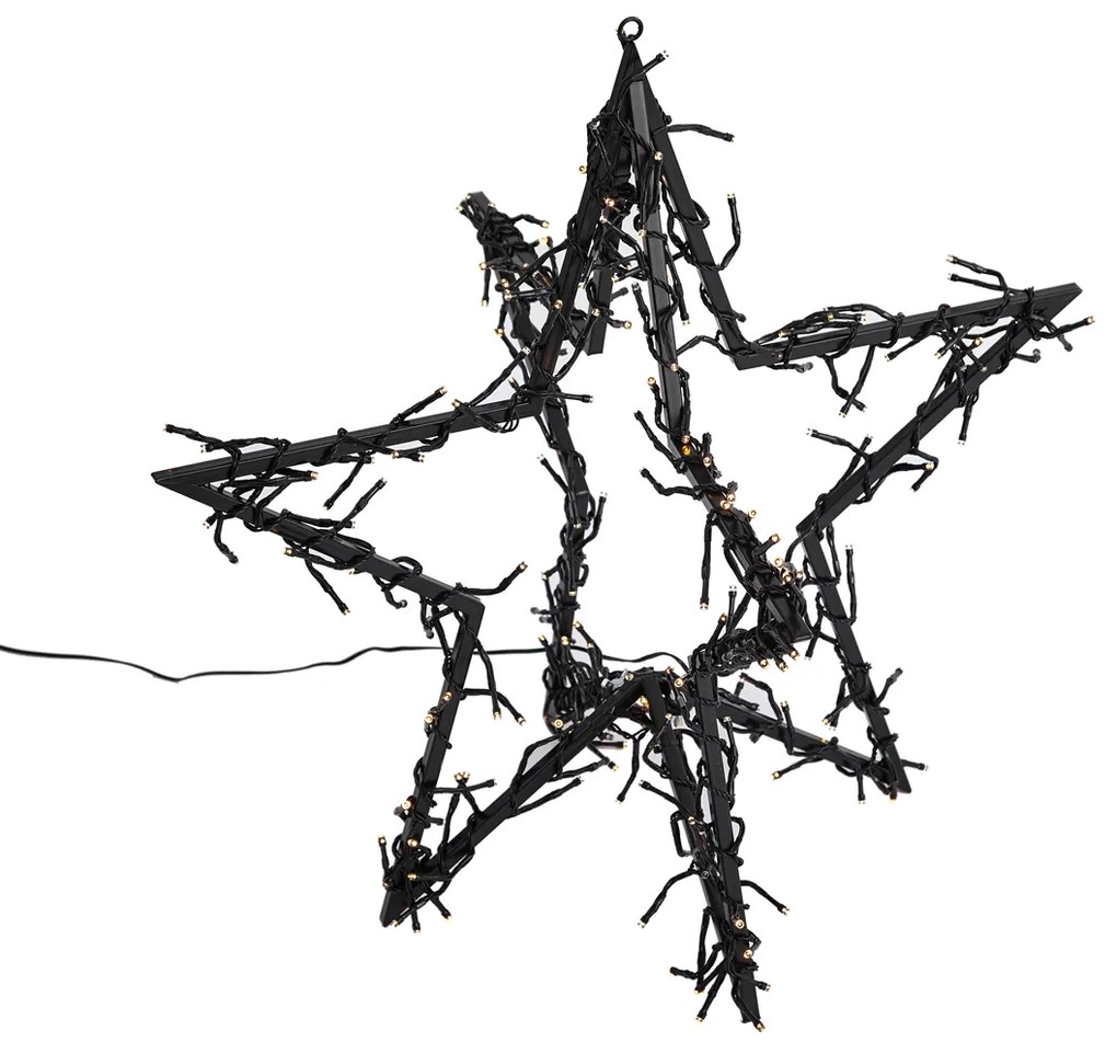 Estrela de Natal Estrela Preta incl. LED IP44 - Brilli