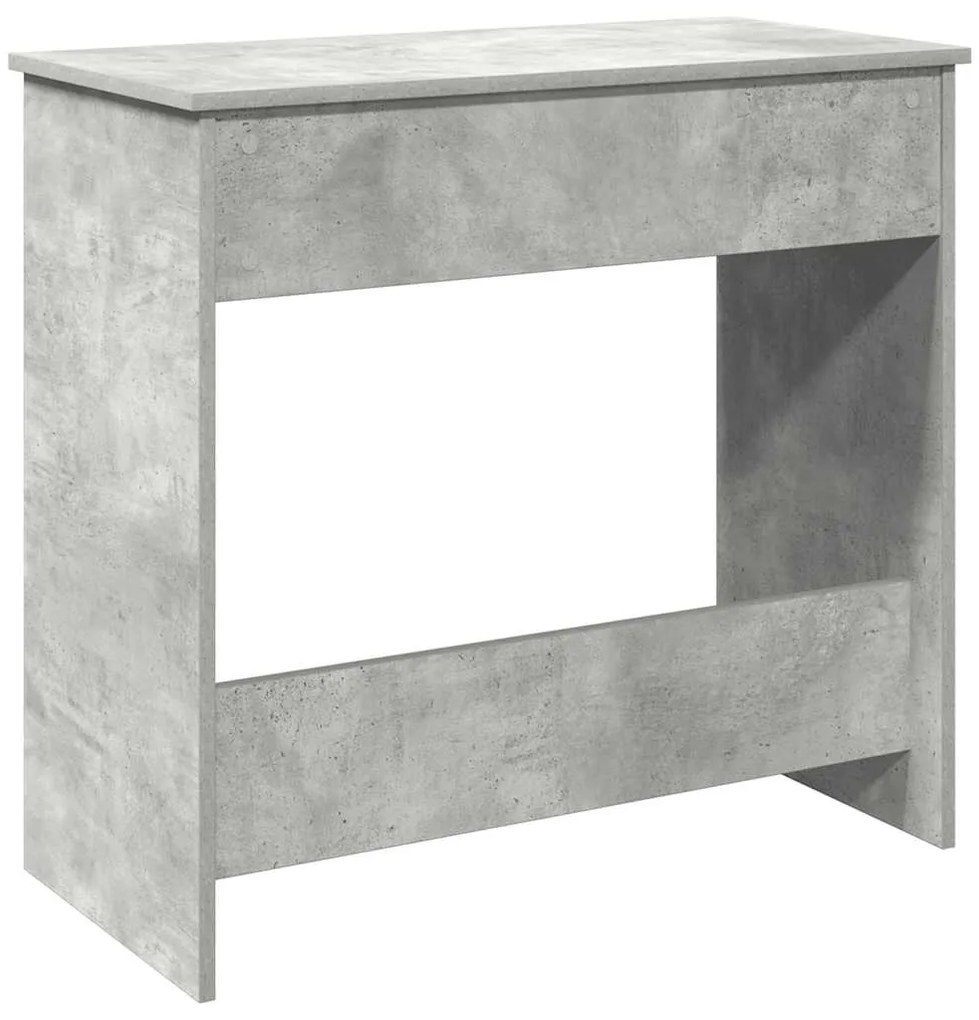 Secretária 80x40x75 cm contraplacado cinzento cimento