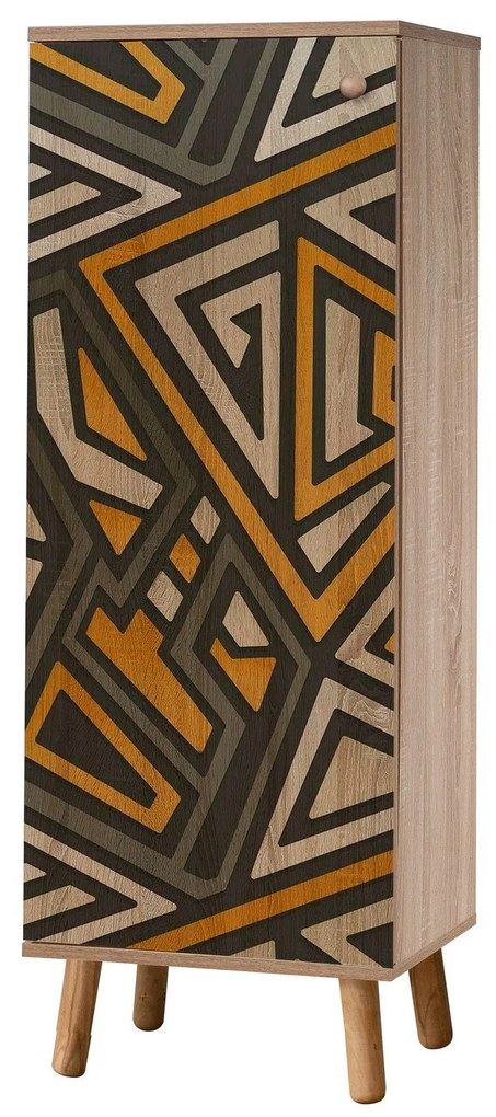 Conjunto de Mobiliário de Entrada Vegas – Sonomo e Antracite – Sapatei