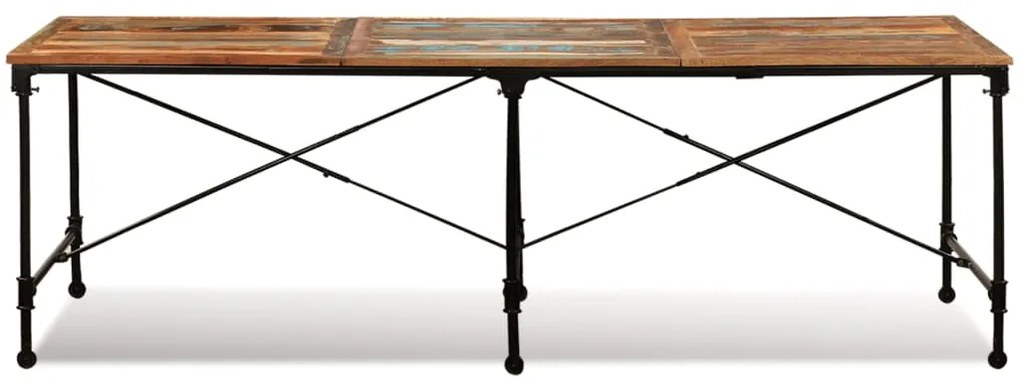 Mesa de jantar madeira reciclada maciça 240 cm